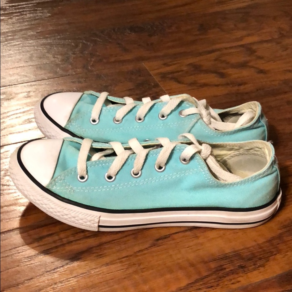 Teal Converse sneakers